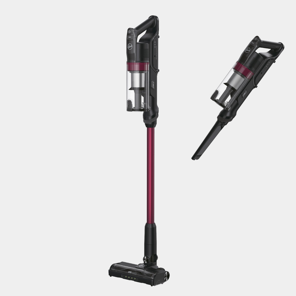 Hoover Cordless Vacuum Cleaner with Anti Hair Wrap, Magenta - HF1 ...